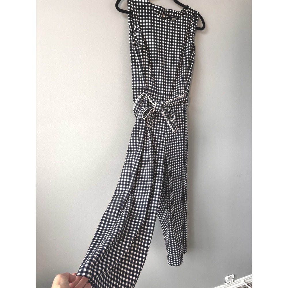Tommy Hilfiger Black & White Gingham Jumpsuit